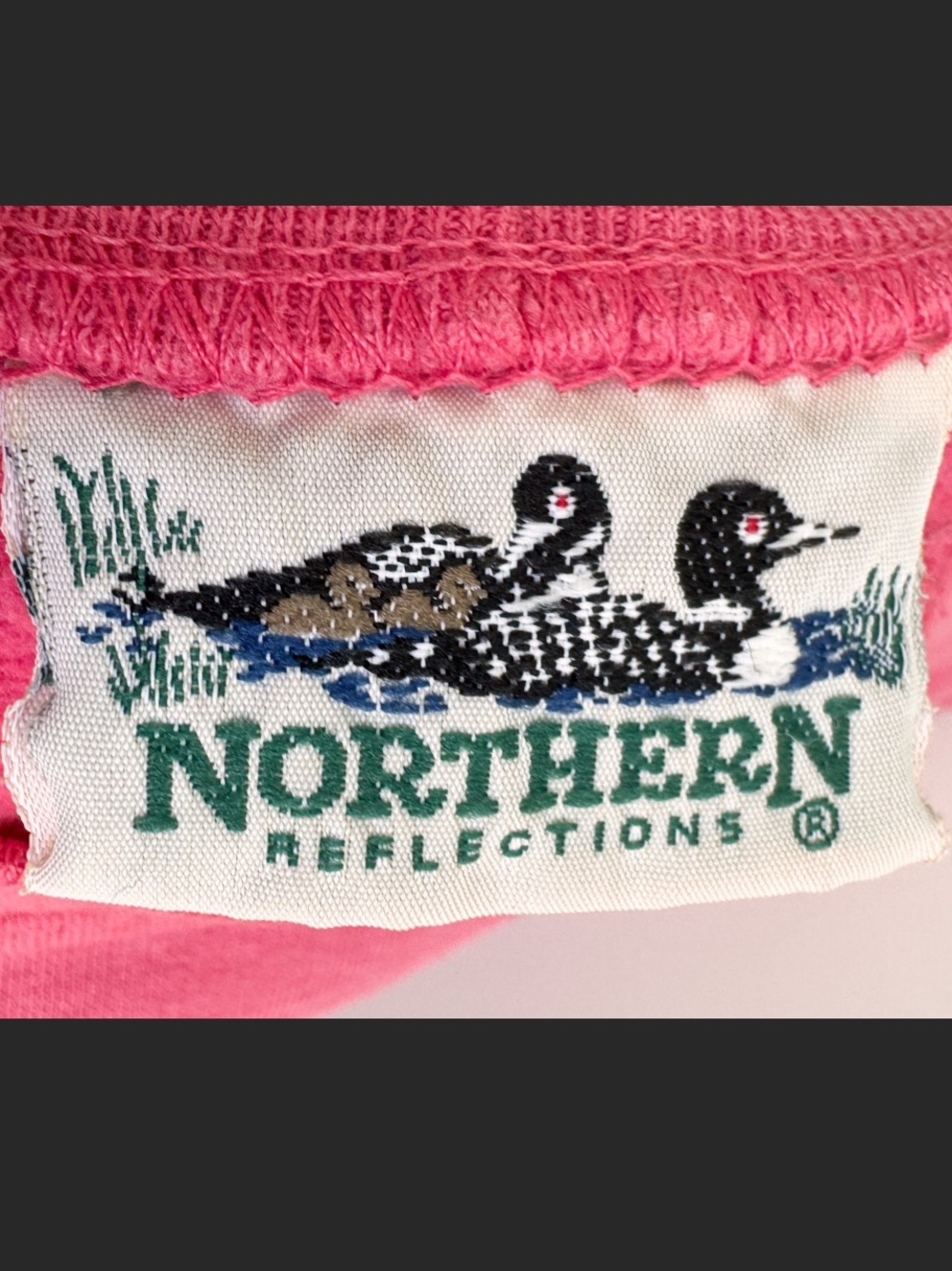 Vtg 90s Northern Reflections Veggie Soup Recipe Sweatshirt Embroidered Pink - Picture 5 of 12